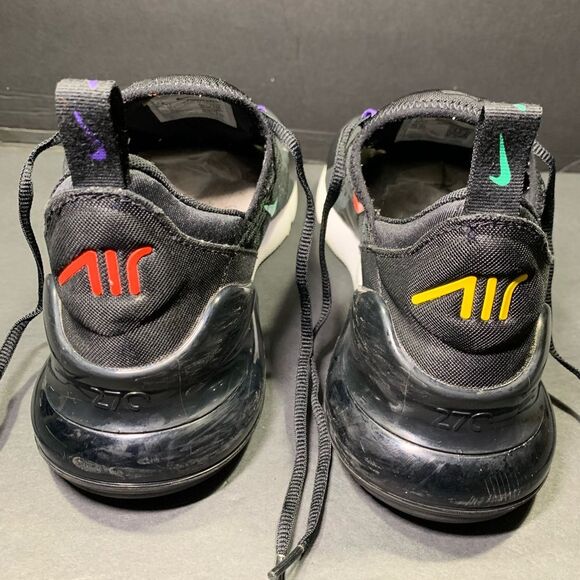 Nike Air Max 270 Men's Black Green Red Sneakers Shoe Size 8.5 - Picture 6 of 10